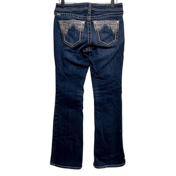 ARIAT Turquoise Studded Low Rise Bootcut Jeans Size 26 Short - Picture 2 of 12
